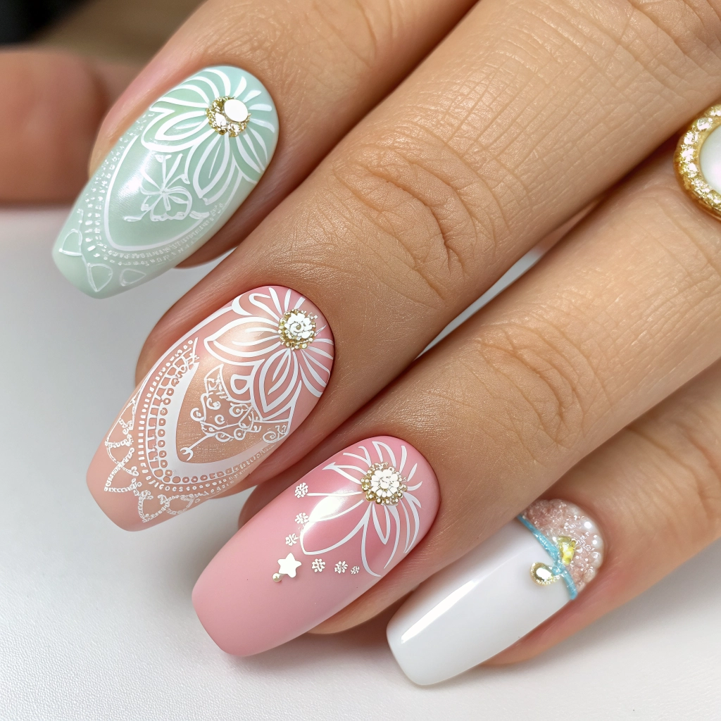 Elegant Nail Art Detail